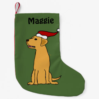 Gelber Labrador-Retriever-WeihnachtsStrumpf Kleiner Weihnachtsstrumpf