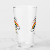Gelber Labrador-Schutzengel (Regenbogen-Brücke) Glas (Rechts)
