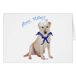 Gelber Labrador-Seemann