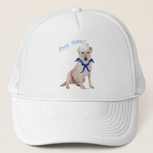 Gelber Labrador-Seemann Truckerkappe