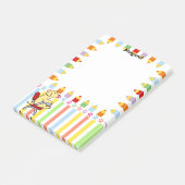 Gelber Labrador-Student 1 Post-it Klebezettel (angewinkelt)