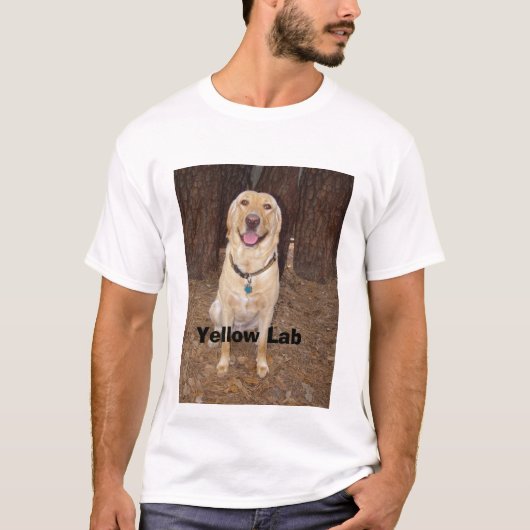 Gelber Labrador T-Shirt (Vorderseite)