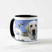 Gelber Labrador-Tribut Tasse (Vorderseite Links)