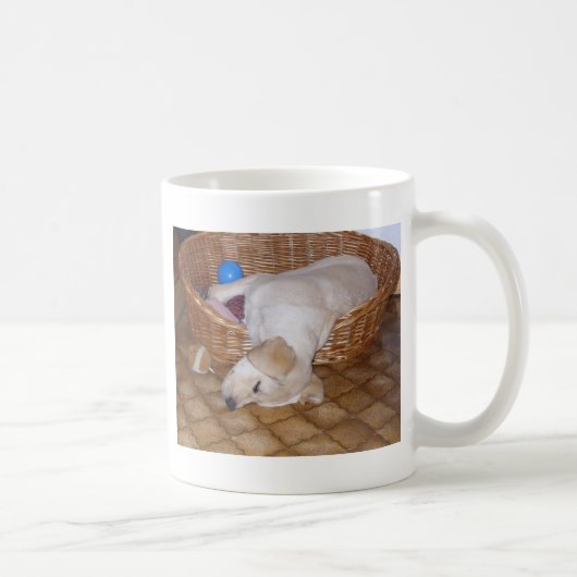 gelber Labrador-Welpe Kaffeetasse (Rechts)