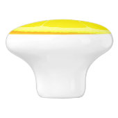 Gelber Lachs-Schlitzgriff Keramikknauf (Seitenansicht)