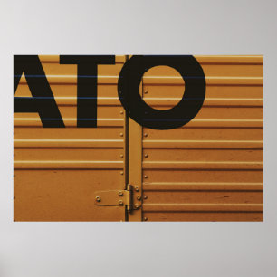 Gelber Lastträger Poster