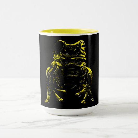 Gelber Laubfrosch Tasse (Zentrum)