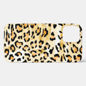 Gelber Leopard, handgezeichnet. Case-Mate iPhone Hülle (Rückseite (Horizontal))