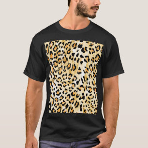 Gelber Leopard, handgezeichnet. T-Shirt
