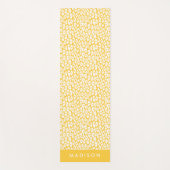 Gelber Leopard Personalisiert Yogamatte (Vorderseite)