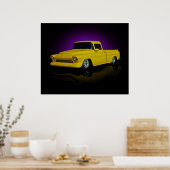 Gelber Lieferwagen Poster (Küche)