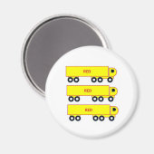 Gelber LKW-Magnet Magnet (Vorderseite/Rückseite)
