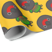 Gelber Lory Geschenkpapier (Rolleneckpunkt)