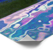 Gelber Lumbertruck in Regen Art Poster (Ecke)