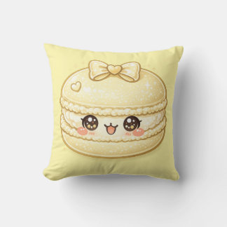 Gelber Macaron Süße Kawaii Kissen