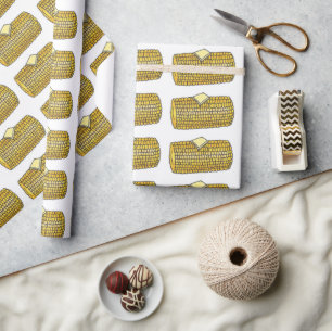 Gelber Mais auf Cob Oars Corncob Picnic Wrap Geschenkpapier