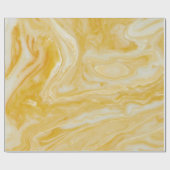 Gelber Marmor Geschenkpapier (Flach)