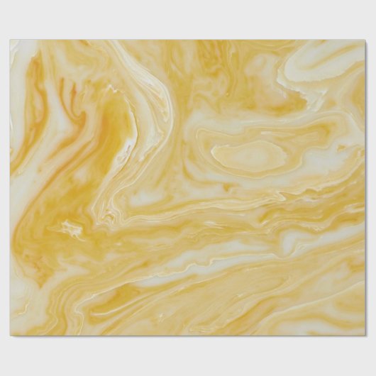 Gelber Marmor Geschenkpapier (Flach)