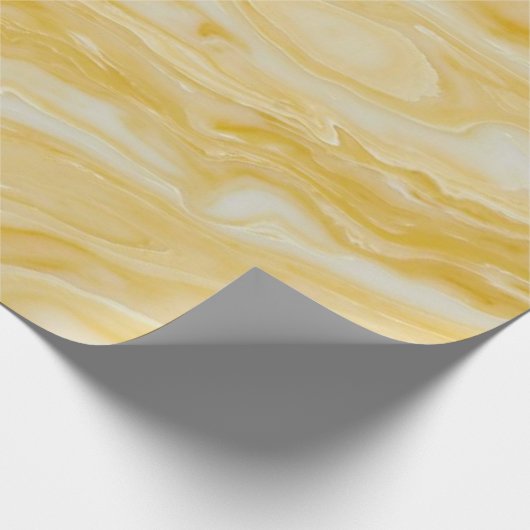 Gelber Marmor Geschenkpapier (Ecke)