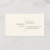 gelber Marmor mit GoldVisitenkarte Visitenkarte (Rückseite)