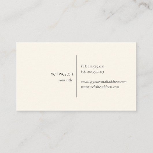 gelber Marmor mit GoldVisitenkarte Visitenkarte (Rückseite)