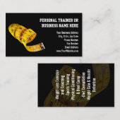 Gelber Maßband persönlicher Visitenkarte (Vorne/Hinten)