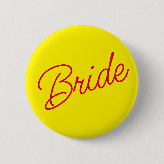 Gelber Minimal-Bride-Button Button (Vorderseite)