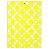 Gelber Mod-Ball-Entwurf @ Emporio Moffa Klemmbrett (Rückseite)