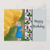 Gelber Mohn Postkarte (Vorderseite)