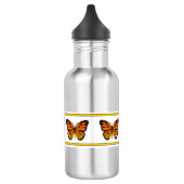 Gelber Monarch (Bridget-Sammlung) Edelstahlflasche (Links)