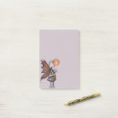 Gelber Mond Herbst Fairy Fantasy Art Post-it Klebezettel (Auf Schreibtisch)