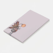 Gelber Mond Herbst Fairy Fantasy Art Post-it Klebezettel (angewinkelt)