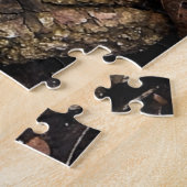 Gelber Morchel-Pilz Puzzle (Seite)