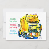 Gelber Müllwagen #130704 (Vorderseite)