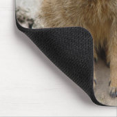 Gelber Mungo Mousepad (Ecke)