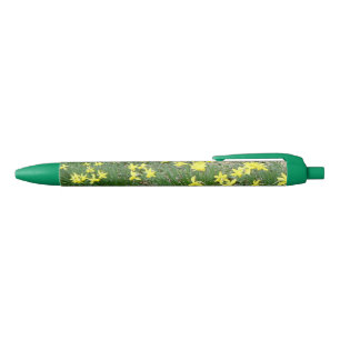 Gelber Nadel-Blume Pen Kugelschreiber