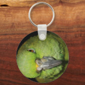 Gelber-Naped-Amazon-Papagei-Schlüsselanhänger Schlüsselanhänger (Vorderseite)