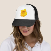 Gelber Nasturtium-Blume Truckerkappe (Beispiel)