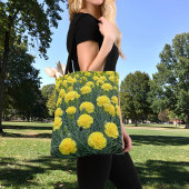 Gelber Nelken-Tragetasche Tasche