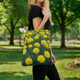 Gelber Nelken-Tragetasche Tasche