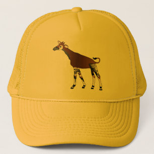Gelber Okapi-Hut Truckerkappe