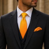 Gelber Orange Shade Krawatte