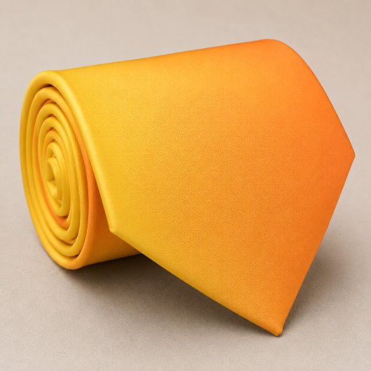 Gelber Orange Shade Krawatte