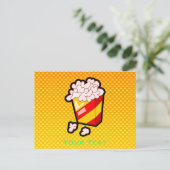 Gelber Orangenknochen Postkarte (Stehend Vorderseite)