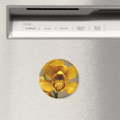 Gelber Orchid-Magnet Magnet (In Situ (Geschirrspüler))