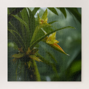 Gelber Orchideen-Regenwald Puzzle