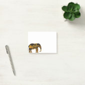 Gelber Paisley-Elefant Post-it Klebezettel (Büro)