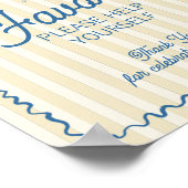 Gelber Palm Springs Pastellstrand Favoriten Poster (Ecke)