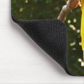 Gelber Papagei Mousepad (Ecke)