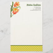 Gelber Papagei Tulip Briefpapier (Vorderseite)